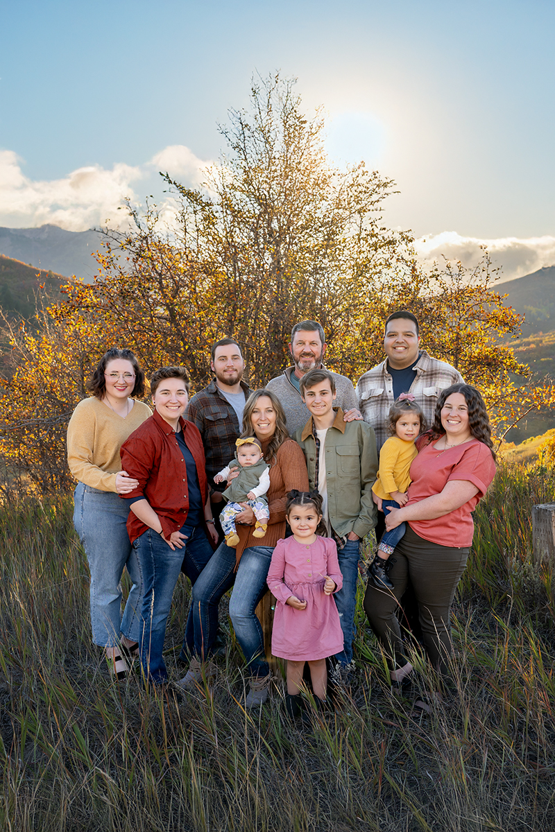 Family fall portrait ogden utah